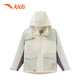 安踏儿童2025冬季新款女大童宽松拒水科技摇粒绒两件套362546601N-2