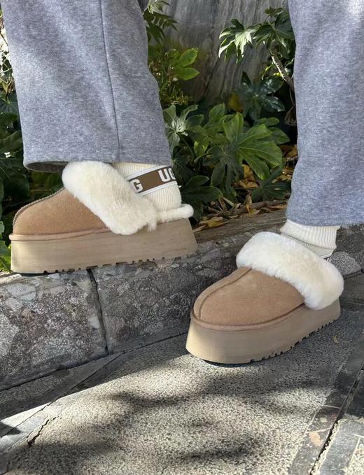 UGG 油叽叽两穿包头毛拖5CM底款 毛毛拖鞋（XR） 商品图9