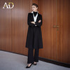 AD羊毛呢子大衣女黑色赫本风收腰气质中长款外套2025秋冬保暖外套 商品缩略图3