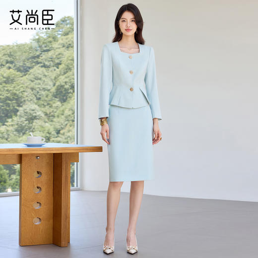 艾尚臣新款西装套装时尚气质职业装正式场合修身显瘦工作服两件套 商品图2