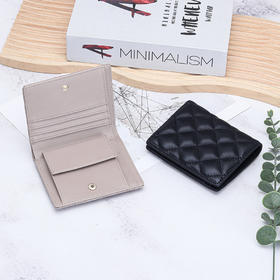 雀说 羊皮短款小钱包女士零钱包YT-802