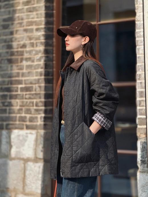 【高品质私服】【IC菱形格棉弹牛仔大衣棉服】周二（10.14）上午10点开始 阔型外套穿着舒适 不受拘束 穿着舒适G1575【无标出货 介意慎拍】 商品图1