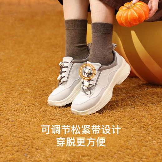Pansy盼喜女鞋休闲运动鞋一脚蹬轻便妈妈鞋秋厚底增高舒适鞋HD4190 商品图4