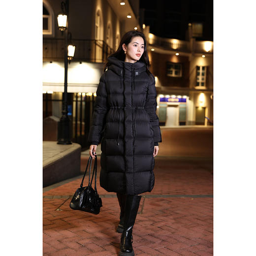 「高货kbnq」全新升级【铂金会员873/天猫1189/差价316】(72254)洛诗琳气质连帽白鸭绒羽绒服2025冬季石墨烯保暖外套 商品图1
