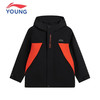 李宁儿童三合一加绒摇粒绒外套冲锋风衣男童装大童冬装YWBV049-4 商品缩略图0