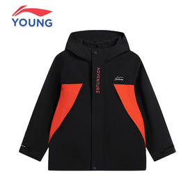 李宁儿童三合一加绒摇粒绒外套冲锋风衣男童装大童冬装YWBV049-4
