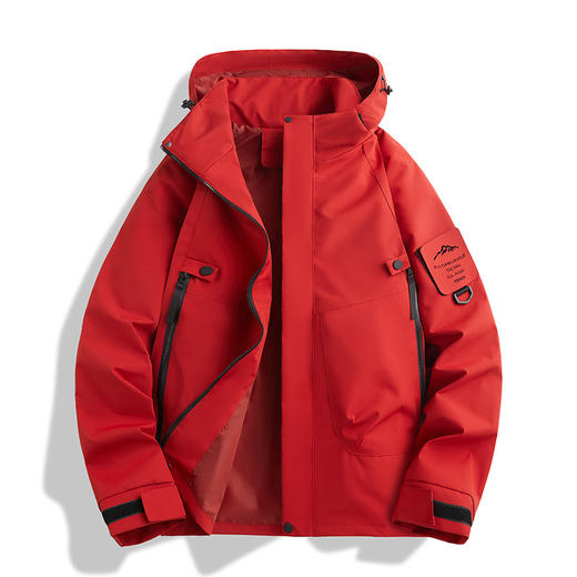 【男女新款山系冲锋衣】 防风防水户外运动薄款登山外套连帽夹克 商品图4