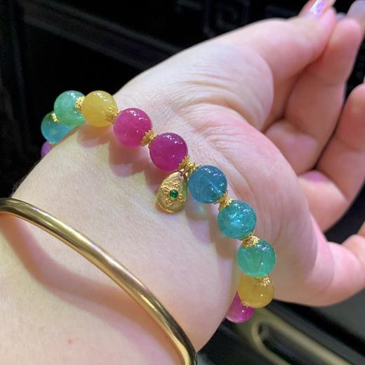 9.2mm单圈荧光碧玺手串 商品图8