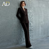 AD气质时尚红色西装套装春秋2025新款百搭通勤职业正装高腰阔腿裤 商品缩略图1