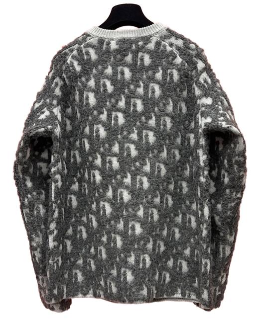 中性款Oblique 提花拉链针织毛衣D00 商品图1