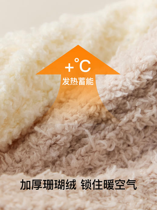 原价39.9 限时折扣21.9元【体慕】珊瑚绒袜子女款秋冬加绒加厚中筒袜居家保暖地板袜睡眠松口月子袜 商品图3
