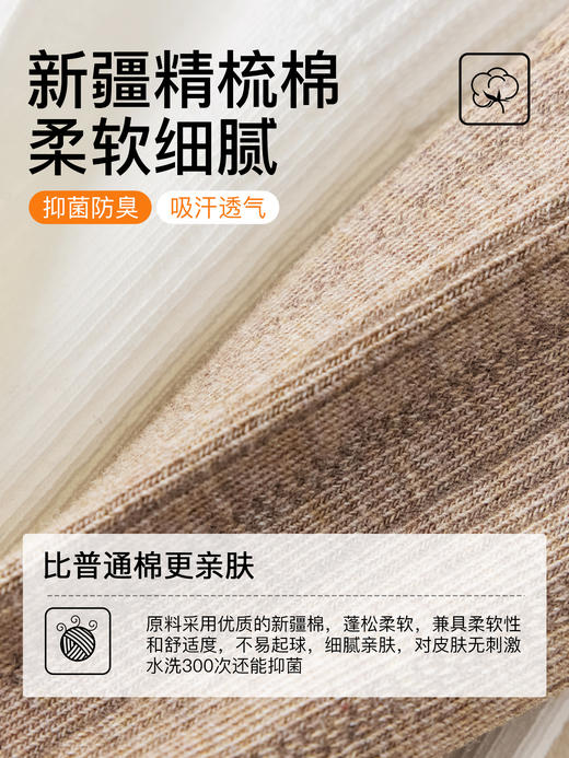 原价29.9 限时折扣19.9元
【体慕】抗菌长袜堆堆袜子女秋纯棉木耳边中筒袜无骨花边咖色 商品图3