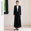 FUYAO扶摇 轻奢小香风西装套装女秋冬黑色高级感醋酸西服两件套 商品缩略图0