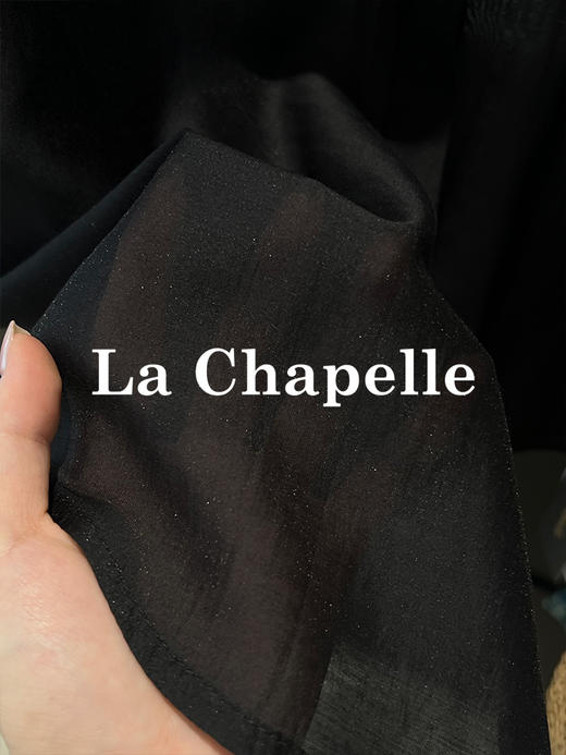 天猫同步【天丝莱赛尔】拉夏贝尔/La Chapelle莱赛尔单口袋长袖衬衫女秋季新款薄款垂感宽松休闲衬衣 商品图7