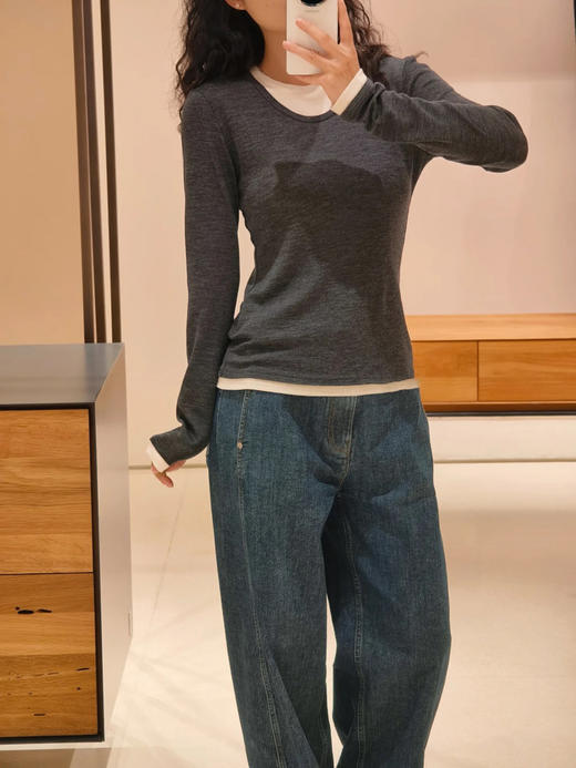 【高品质私服】【IC羊毛针织布双领假两件套头衫】周二（10.14）上午10点开始 G1580【无标出货 介意慎拍】 商品图1