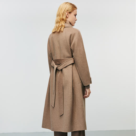 EITIE爱特爱气质翻领大气长款高品质毛呢大衣冬季新款8014724 商品图4