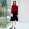 艾尚臣红色气质衬衫套装裙女早秋高级感设计感职业装轻职场工作服 商品缩略图1