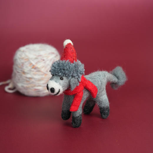 北京仓｜Felt So Good-Biodegradable Christmas Donkey Tree-圣诞驴 羊毛毡 挂件［英国设计师］ 商品图0