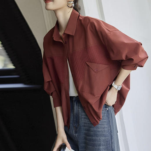 裁缝学苑AS578拼接抽绳衬衫外套纸样女装翻领别致上衣服装打板 商品图3