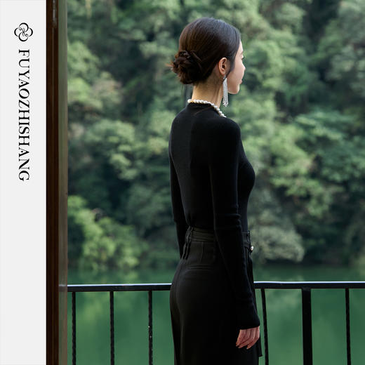 FUYAO扶摇 2025年新款纯羊毛针织衫气质半高领多色百搭打底衫秋冬 商品图4