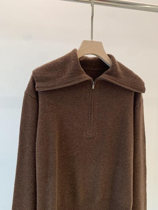 【高品质私服】【IC粗纺羊毛绒拉链针织衫】周二（10.14）上午10点开始 通勤假日都好穿，清雅脱俗 上身显得很干净休闲随性G1193【无标出货 介意慎拍】 商品图8