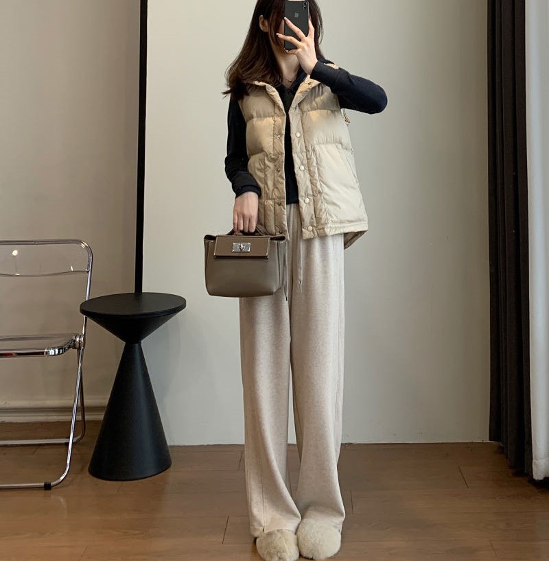 【预售】保暖又显瘦 | 高奢高支醋酸羊毛裤 加厚不臃肿/秋冬女士长裤 直筒 加绒/不加绒 3色入