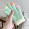 【新款】糖果马卡龙色系毛绒儿童手套 冬季防寒保暖加厚幼儿园小孩写字防冻手套 商品缩略图10