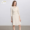 AD戗驳领优雅干练西装连衣裙女2025新款通勤裙子女七分袖职业装 商品缩略图3