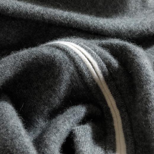 【康赛妮百分百纯山羊绒】开衫男12针连帽亲肤保暖开衫百搭外套 商品图3