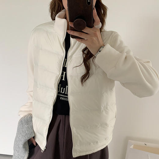 秋冬新款摇粒绒外套 鸭绒保暖上衣百搭潮流拉链开衫 商品图1