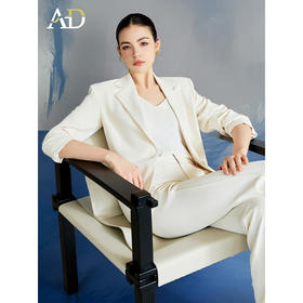 AD时尚大女主西装套装女2025新款气质通勤西服外套阔腿裤两件套裤