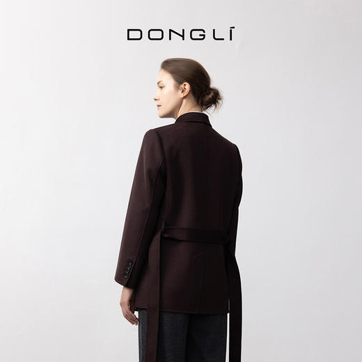 东黎 •  你本珍贵 山羊绒女士秋季戗驳领短大衣 5424 商品图5