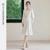 FUYAO扶摇 秋季新款小香风套装裙女白色高级感女神范醋酸两件套 商品缩略图3