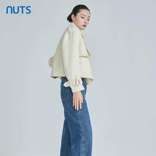 NUTS商场同款冬季新款时尚气质通勤百搭手工羊毛大衣女241154413 商品图3