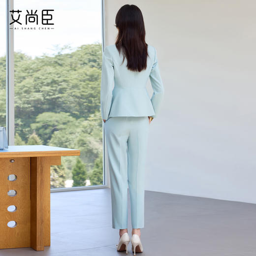 艾尚臣2025新款碧泉绿西装气质优雅高端主持人正式场合正装工作服 商品图4