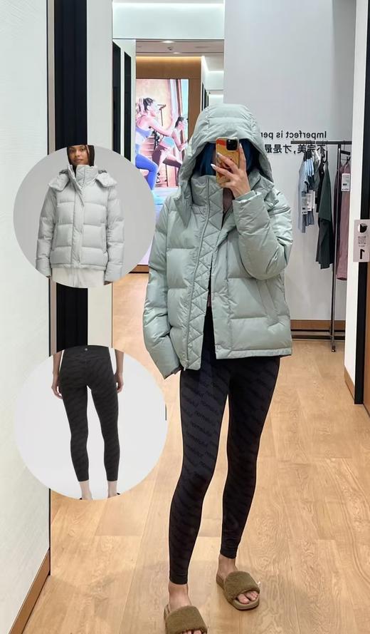 lulu家五格泡芙白鹅绒白鸭绒羽绒服 商品图4