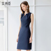 艾尚臣藏青色气质连衣裙女正式场合端庄西装裙轻奢高级感工作服秋 商品缩略图3