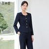 艾尚臣高级感藏青色西装气质优雅百搭酒店经理前台正式场合职业装 商品缩略图1