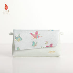 SAINTJOY/上久楷宋锦斜背包 晴春蝶戏图 彩白金 XB3B095208002