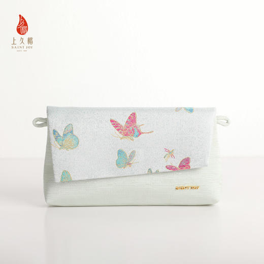 SAINTJOY/上久楷宋锦斜背包 晴春蝶戏图 彩白金 XB3B095208002 商品图0