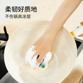 3M思高金刚砂洗碗布 5片装洗碗海绵百洁布厨房吸水经典款抹布G6215 商品图6