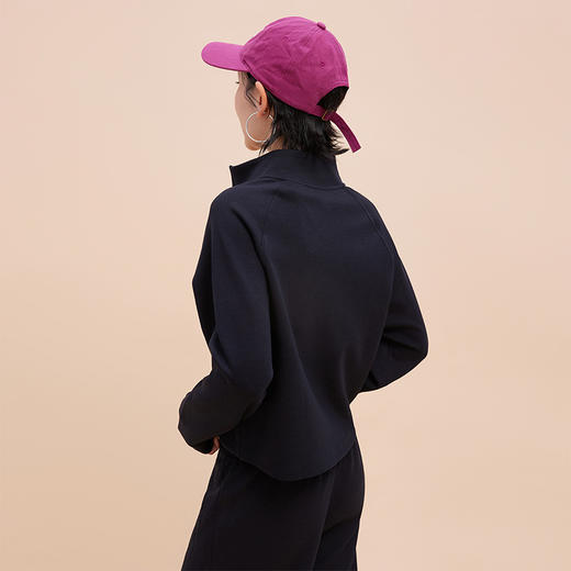 跃牌【轻匀系列】2025秋冬立领运动外套长袖修身百搭显瘦健身服大口袋宽松休闲上衣WT42014 商品图2