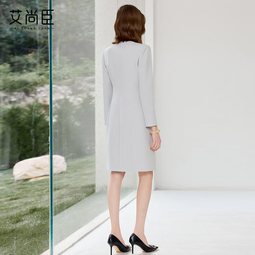 艾尚臣高级感连衣裙女秋季新款轻熟风高端职场穿搭通勤气质西装裙 商品图4