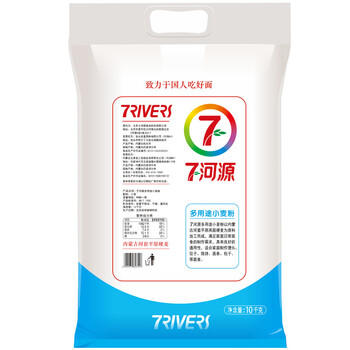 七河源河套平原多用途小麦粉20斤 内蒙古面粉10kg （双层包装） /粮油调味 /面粉 /通用粉 商品图2