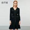 EITIE爱特爱冬季新款气质通勤百搭显瘦V领收腰鱼尾裙摆连衣裙8007720 商品缩略图0