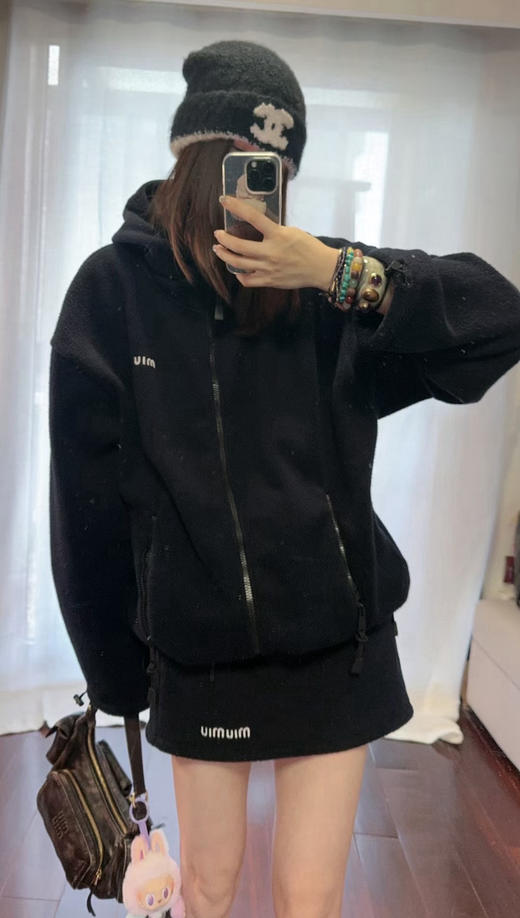 1013-7 排他性独家圆正miu独家专用摇粒绒 亲肤温润软摇粒绒 拉链运动衫 商品图11