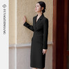 FUYAO扶摇 高级感黑色连衣裙女修身显瘦小黑裙轻奢名媛气质包臀裙 商品缩略图3