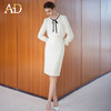 AD高级感时髦精致套装2025新款小香风半裙百搭米白色系带名媛衬衫 商品缩略图3