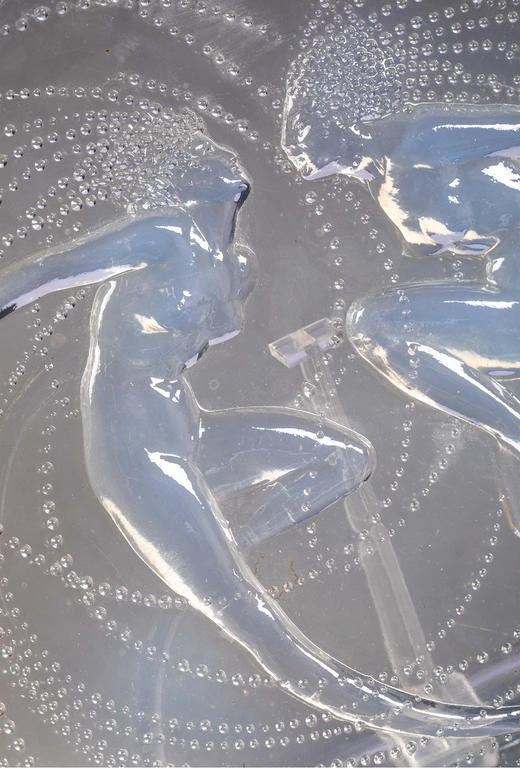 独角鹿西洋古董 1921年法国水晶工坊莱俪LALIQUE设计出品「Sirènes人鱼」主题欧泊水晶珍宝盒 商品图3