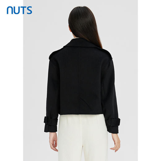 NUTS商场同款冬季新款时尚气质通勤百搭手工羊毛大衣女241154413 商品图8